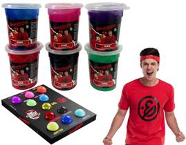 Kit 6 Slime Enaldinho Youtuber Gelástica Com Bolinha Surpesa Kit 6 Slime Enaldinho Youtuber Gelástica Com Bolinha Surpesa