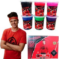 Kit 6 Slime Gelástica Enaldinho Youtuber Com Bolinha Surpresa