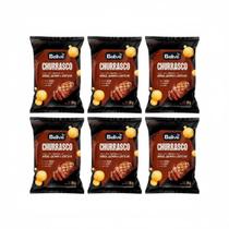 Kit 6 snacks assado churrasco sem glut e leite 35g belive