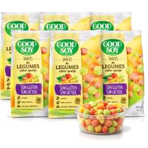 Kit 6 Snacks de Soja GOODSOY s/ Gluten Legumes e Queijo 25g