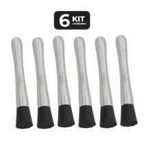 Kit 6 socador macerador inox profissional