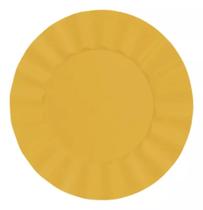 Kit 6 Sousplat Redondo Plástico - 33cm