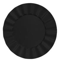 Kit 6 Sousplat Redondo Plástico 33cm