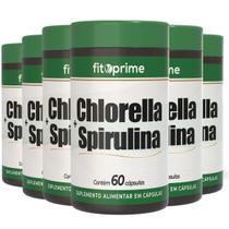 Kit 6 Spirulina Com Vitamina E 60 Cápsulas Fitoprime