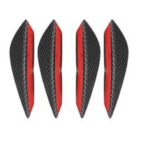 Kit 6 Spoiler Canards Para-Choques Dianteiro Carbono Pequeno