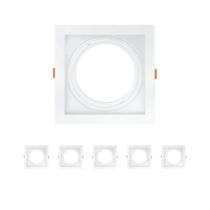 Kit 6 Spot De Embutir Recuado Direcionavel Ar111 Brco Opus