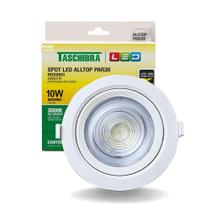 Kit 6 Spot de LED Embutir Redondo Alltop Par38 10W 3000K Bivolt Branco Taschibra Kit 6 Spot de LED Embutir Redondo Alltop Par38 10W 3000K Bivolt Branco Taschibra