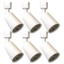 Kit 6 Spot Eletrificado 7W 3000K Branco Trilho - Noll Led