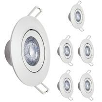 Kit 6 Spot Led Embutir 12w Redondo 6500k branco frio - Avant