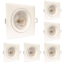 Kit 6 Spot Led Quadrado Direcional 12W Branco Frio 6500k Bivolt - Iluminação Moderna e Econômica Kit 6 Spot Led Quadrado Direcional 12W Branco Frio 6500k Bivolt - Iluminação Moderna e Econômica