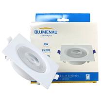 Kit 6 Spot Led Quadrado Embutir 8w Branco Quente 3000K Amarelo Kit 6 Spot Led Quadrado Embutir 8w Branco Quente 3000K Amarelo