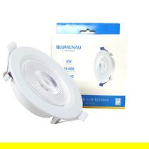 Kit 6 Spot Led Redondo Embutir 8w Branco Quente 3000K Amarelo