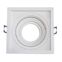 kit 6 spot recuado orientável alumínio embutir gesso madeira modular p/ lâmpada GU10 MR16 st4716 kit 6 spot recuado orientável alumínio embutir gesso madeira modular p/ lâmpada GU10 MR16 st4716