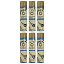 Kit 6 Spray Fixa Cabelo Fixa Solto Anti Umidade Aspa 400ml