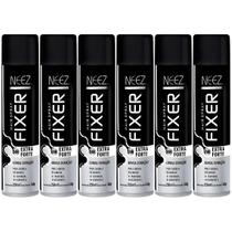 Kit 6 Spray Fixador De Cabelo Profissional Neez Laque Capilar Fixação Extra Forte 24 Horas 250ml