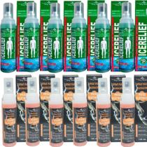 Kit 6 Spray Para Massagem Icerelief 120ml + 6 Spray Peixe Elétrico 120ml