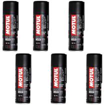 Kit 6 Sprays Lubrificante de Correntes Motos Street Rua Motoboy Urbano Motul C2+ Plus Chain Lube