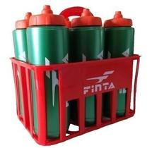 Kit 6 Squeeze Válvula Automática + Suporte - Brasil Gold