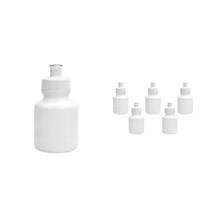 Kit 6 Squeezes 300Ml Branco Plástico Premium