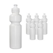 Kit 6 Squeezes 750Ml Branco Plástico Premium