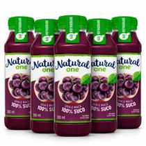 Kit 6 Suco de Uva e Maçã NATURAL ONE Ambiente 300ml
