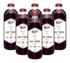 kit 6 SUCO SUPERBOM UVA TINTO INTEGRAL VIDRO 1L kit 6 SUCO SUPERBOM UVA TINTO INTEGRAL VIDRO 1L