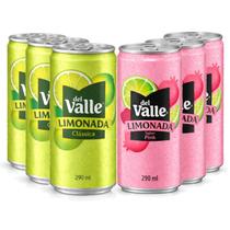 Kit 6 Sucos Del Valle Limonada 290ml (3 Clássicas + 3 Pink)