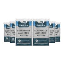 Kit 6 Sulfato de Aluminio Decantador Piscina Saniclor 2kg