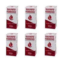 Kit 6 Sulfato Ferroso Xarope 120ml Sabor Chocolate - Natus