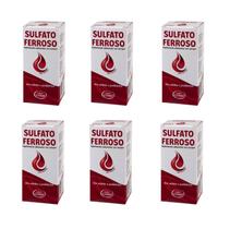 Kit 6 Sulfato Ferroso Xarope 120ml Sabor Chocolate - Natus Kit 6 Sulfato Ferroso Xarope 120ml Sabor Chocolate - Natus