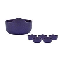Kit 6 Super Bowl Fibra Madeira Green Colors Lilás 475Ml