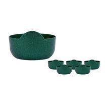 Kit 6 Super Bowl Fibra Madeira Green Colors Verde 475Ml
