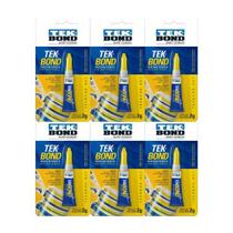 Kit 6 Super Cola Instantâneo Multiuso 2G Cola Tudo Barato