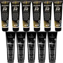 Kit 6 Super Gel 30 Ervas 150g + 5 Gel Cartilagem de Tubarão Com 18 Ervas 150g