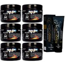 Kit 6 Super Gel 30 Ervas 250G + 1 Pomada Fisio Premium 150G
