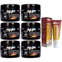 Kit 6 Super Gel 30 Ervas 250g + 1 Pomada Milagrosa 150g Kit 6 Super Gel 30 Ervas 250g + 1 Pomada Milagrosa 150g