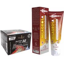 Kit 6 Super Gel 30 Ervas 250G + 6 Pomada Milagrosa 150G Kit 6 Super Gel 30 Ervas 250G + 6 Pomada Milagrosa 150G