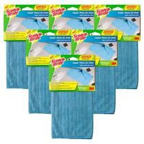 Kit 6 Super Pano De Chão 49x59cm Azul Seca Rápido Atacado