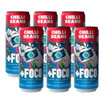 Kit 6 Suplemento Chilli Beans +Foco Cool Blue Berry 310ml