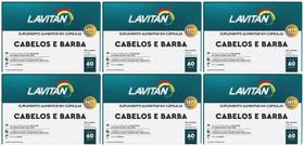 Kit 6 Suplemento Lavitan Cabelos e Barba com 60Cps - Cimed