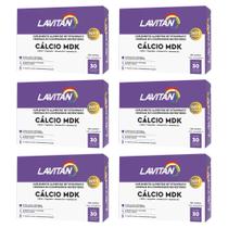Kit 6 Suplemento Lavitan Cálcio MDK 30Cps - Cimed