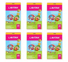 Kit 6 Suplemento Lavitan Kids Tutti-Frutti 60 Cpr - Cimed Kit 6 Suplemento Lavitan Kids Tutti-Frutti 60 Cpr - Cimed