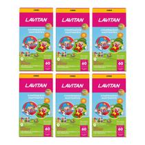 Kit 6 Suplemento Lavitan Vitaminas Infantil 60 Comp - Cimed