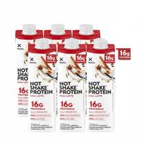 Kit 6 Suplemento NOT SHAKE Protein 16g Chai Latte 250ml