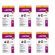 Kit 6 Suplemento Vitamina Lavitan A-Z Mulher 60 Cpr - Cimed Kit 6 Suplemento Vitamina Lavitan A-Z Mulher 60 Cpr - Cimed