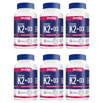 Kit 6 Suplemento Vitamínico de K2 + D3 com 60Cps - Duom