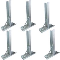 Kit 6 Suporte Bv Reforçado Para Portão Basculante Automático Suporte Bv Base 16Cm