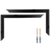 Kit 6 Suporte Mão Francesa Reforçada 60Cm Preto