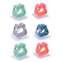 Kit 6 Suporte para rodo e vassoura de parede organizadores de plastico reforçado multiuso adesivo