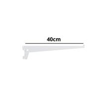 Kit 6 Suporte Simples Para Trilho Cremalheira 40 Cm Branco Kit 6 Suporte Simples Para Trilho Cremalheira 40 Cm Branco